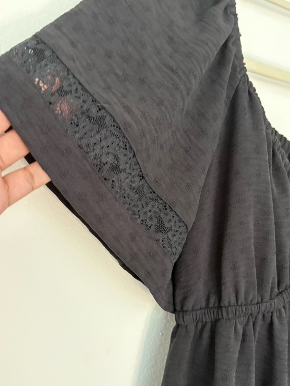 SO Black Short Sleeve Tiered Baby Doll Dress - Picture 12 of 12